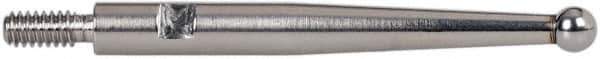 INTERAPID - 0.08" Ball Diam, Steel, Ball Test Indicator Contact Point - 13/16" Contact Point Length, Use with Brown & Sharpe 310-3, 311-3, 310-b-3, 311-bn-3, 312-3 & 312-4 INTERAPID 312 Dial Test Indicators - Exact Tool & Supply