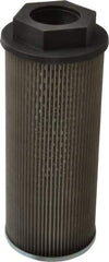 Parker - 130 LPM, 34 GPM, 4" Diam, Suction Strainer with Bypass - 1-1/2 Port NPT, 9.85" Long - Exact Tool & Supply
