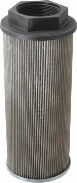 Parker - 180 LPM, 48 GPM, 4" Diam, Suction Strainer with Bypass - 2 Port NPT, 9.85" Long - Exact Tool & Supply