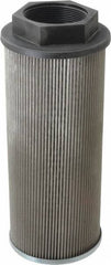Parker - 180 LPM, 48 GPM, 4" Diam, Suction Strainer with Bypass - 2 Port NPT, 9.85" Long - Exact Tool & Supply