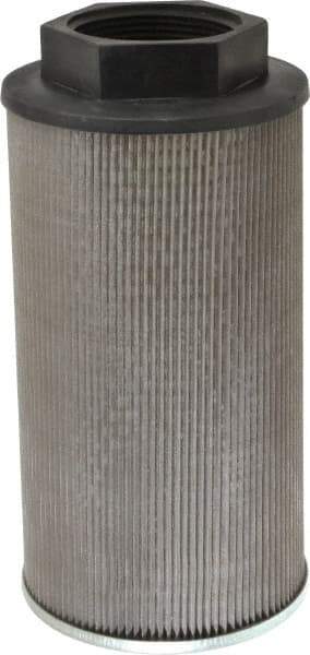 Parker - 350 LPM, 92 GPM, 150mm Diam, Suction Strainer with Bypass - 2-1/2 Port NPT, 10.1" Long - Exact Tool & Supply