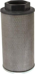 Parker - 350 LPM, 92 GPM, 150mm Diam, Suction Strainer with Bypass - 2-1/2 Port NPT, 10.1" Long - Exact Tool & Supply