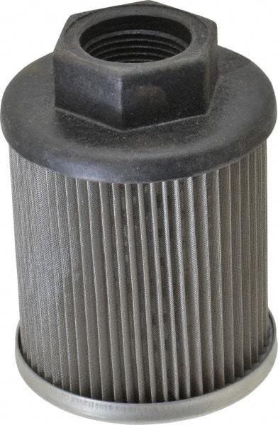Parker - 25 LPM, 7 GPM, 2.52" Diam, Suction Strainer without Bypass - 3/4 Port NPT, 3.55" Long - Exact Tool & Supply