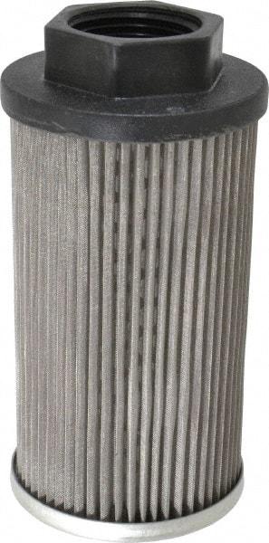 Parker - 50 LPM, 13 GPM, 2.52" Diam, Suction Strainer without Bypass - 1 Port NPT, 5-1/2" Long - Exact Tool & Supply