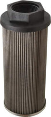 Parker - 95 LPM, 25 GPM, 3.39" Diam, Suction Strainer without Bypass - 1-1/2 Port NPT, 5.51" Long - Exact Tool & Supply