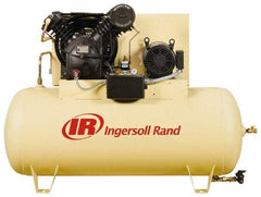 Ingersoll-Rand - 7.5 hp, 80 Gal Stationary Electric Vertical Air Compressor - Single Phase, 175 Max psi, 24.3 CFM, 230 Volt - Exact Tool & Supply