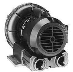 Gast - 1 HP Three Phase Regenerative Air Blower - 230/460V, 92 Max CFM, 52" Max Water Pressure, 48" Max Vacuum Water Pressure, 3.4/1.6 Full Load Amps - Exact Tool & Supply