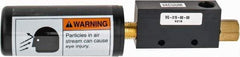 Gast - 2.2 CFM Open Flow Venturi Single Stage Vacuum Generator - 1/4 FPT Vacuum Port, 27 In/Hg Max Vacuum Pressure, 30-3/4 Max psi, 3.5 CFM Air Consumption & 8.18" Length x 1.66" Wide x 1.66" High - Exact Tool & Supply