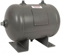 Made in USA - 4.7 Gallon, 200 Max psi Universal Horizontal Tank - 3/4" Inlet, 16" Tank Length x 10" Tank Diam - Exact Tool & Supply