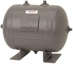 Made in USA - 7 Gallon, 200 Max psi Universal Horizontal Tank - 3/4" Inlet, 17" Tank Length x 12" Tank Diam - Exact Tool & Supply
