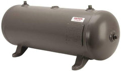 Made in USA - 10 Gallon, 200 Max psi Horizontal Tank - 30" Tank Length x 10" Tank Diam - Exact Tool & Supply