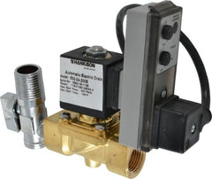 Hankison - 1/2" Inlet, Internal Piloted Valve Timed Electric Condensate Drain - Exact Tool & Supply