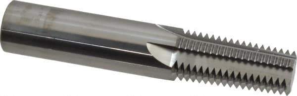 Scientific Cutting Tools - 1, 2 - 11-1/2 Thread, 3/4" Shank Diam, Bright Coating, Solid Carbide Straight Flute Thread Mill - 5 Flutes, 4" OAL, 1" Min Noml Diameter - Exact Tool & Supply