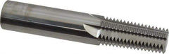 Scientific Cutting Tools - 1, 2 - 11-1/2 Thread, 3/4" Shank Diam, Bright Coating, Solid Carbide Straight Flute Thread Mill - 5 Flutes, 4" OAL, 1" Min Noml Diameter - Exact Tool & Supply