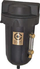 Coilhose Pneumatics - 1/2" Port, 7" High, FRL Filter with Aluminum Bowl & Automatic Drain - 250 Max psi, 250°F Max, 8 oz Bowl Capacity - Exact Tool & Supply