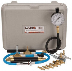 Value Collection - 16" Hose Length, 0 to 100 psi, Mechanical Automotive Basic Fuel Injection Pressure Tester - 1 Lb Graduation, Steel - Exact Tool & Supply