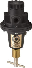 Coilhose Pneumatics - 1/4 NPT Port, 40 CFM, Cast Aluminum Tamper Proof Heavy-Duty T-Handle Regulator - 0 to 200 psi Range, 250 Max psi Supply Pressure, 1/4" Gauge Port Thread, 3" Wide x 5-1/2" High - Exact Tool & Supply