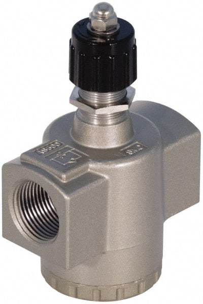 SMC PNEUMATICS - 2" Male NPT x 2" Female NPT Flow & Speed Control Valve - Inline Type - Exact Tool & Supply