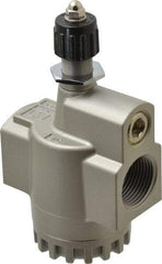 SMC PNEUMATICS - 1" Male NPT x 1" Female NPT Flow & Speed Control Valve - Inline Type - Exact Tool & Supply