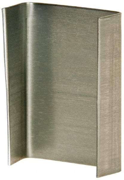 Made in USA - 3/4 Inch Wide, Snap On, Steel Open Seal - 1,000 Piece - Exact Tool & Supply