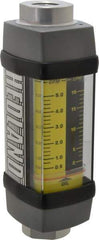 Hedland - 1/2" NPTF Port Oil & Petroleum-Based Liquid Flowmeter - 3000 Max psi, 0.5 to 5 GPM, Anodized Aluminum - Exact Tool & Supply