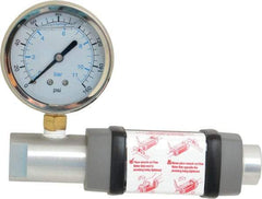 Hedland - 1/4" NPTF Port Compressed Air & Gas Flowmeter - 600 Max psi, 10 SCFM, Anodized Aluminum - Exact Tool & Supply