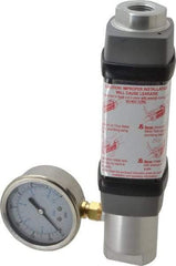 Hedland - 1/2" NPTF Port Compressed Air & Gas Flowmeter - 600 Max psi, 30 SCFM, Anodized Aluminum - Exact Tool & Supply