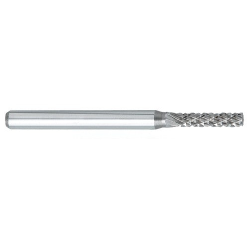 ‎SN-42 -3mm × 5mm LOC × 3mm Shank × 38mm OAL 10 Degree Inverted Angle Carbide Medium Tough Cut Burr - Exact Tool & Supply