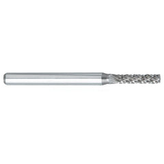 ‎SL-42 -3mm × 12mm LOC × 3mm Shank × 38mm OAL 8 Degree Included Angle Carbide Medium Tough Cut Burr - Exact Tool & Supply