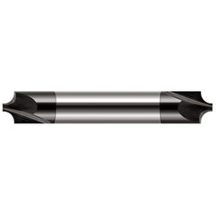 Harvey Tool - Corner Rounding End Mills; Material: Solid Carbide ; Single or Double End: Double ; Radius (mm): 0.80 ; Radius (Inch): 1/32 ; Radius (Decimal Inch): 0.0310 ; Mill Diameter (Inch): 1/8 - Exact Tool & Supply