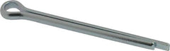 Value Collection - 1/4" Diam x 3" Long Extended Prong Cotter Pin - Grade 2, Zinc-Plated, Steel - Exact Tool & Supply