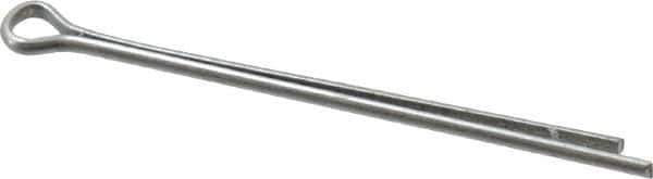 Value Collection - 1/16" Diam x 1-1/2" Long Extended Prong Cotter Pin - Grade 2, Zinc-Plated, Steel - Exact Tool & Supply