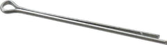 Value Collection - 1/16" Diam x 1-1/2" Long Extended Prong Cotter Pin - Grade 2, Zinc-Plated, Steel - Exact Tool & Supply