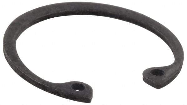 Value Collection - 1-15/16" Nominal, 0.062" Thick, Phosphate Finish, Spring Steel Snap Internal Retaining Ring - 0.068" Groove Width, 0.059" Groove Depth, 2.056" Groove Diam - Exact Tool & Supply