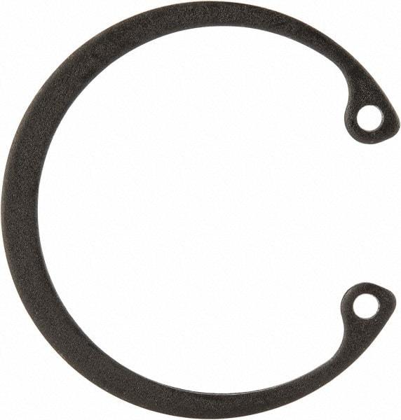 Value Collection - 1-5/16" Nominal, 0.05" Thick, Phosphate Finish, Spring Steel Snap Internal Retaining Ring - 0.056" Groove Width, 0.042" Groove Depth, 1.396" Groove Diam - Exact Tool & Supply