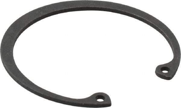 Value Collection - 1-7/16" Nominal, 0.05" Thick, Phosphate Finish, Spring Steel Snap Internal Retaining Ring - 0.056" Groove Width, 0.045" Groove Depth, 1.528" Groove Diam - Exact Tool & Supply