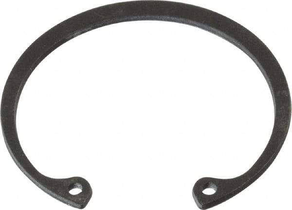 Value Collection - 1-13/16" Nominal, 0.062" Thick, Phosphate Finish, Spring Steel Snap Internal Retaining Ring - 0.068" Groove Width, 0.055" Groove Depth, 1.922" Groove Diam - Exact Tool & Supply