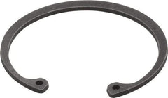 Value Collection - 2-1/16" Nominal, 0.078" Thick, Phosphate Finish, Spring Steel Snap Internal Retaining Ring - 0.086" Groove Width, 0.062" Groove Depth, 2.186" Groove Diam - Exact Tool & Supply