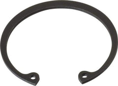 Value Collection - 2-1/8" Nominal, 0.078" Thick, Phosphate Finish, Spring Steel Snap Internal Retaining Ring - 0.086" Groove Width, 0.063" Groove Depth, 2.251" Groove Diam - Exact Tool & Supply