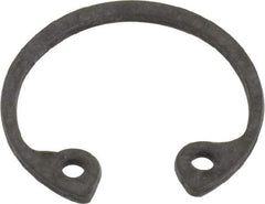 Value Collection - 9/16" Nominal, 0.035" Thick, Phosphate Finish, Spring Steel Snap Internal Retaining Ring - 0.039" Groove Width, 0.017" Groove Depth, 0.596" Groove Diam - Exact Tool & Supply