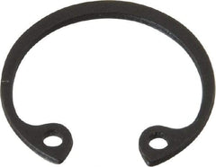 Value Collection - 5/8" Nominal, 0.035" Thick, Phosphate Finish, Spring Steel Snap Internal Retaining Ring - 0.039" Groove Width, 0.02" Groove Depth, 0.665" Groove Diam - Exact Tool & Supply