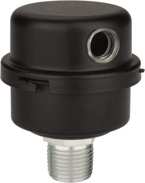Made in USA - 1/2" Port, 2" High x 2" Wide, FRL Filter - 8 SCFM, 220°F Max - Exact Tool & Supply