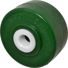 Albion - 4 Inch Diameter x 2 Inch Wide, Polyurethane Caster Wheel - 1,000 Lb. Capacity, 2-3/16 Inch Hub Length, 3/4 Inch Axle Diameter, Delrin Bearing - Exact Tool & Supply