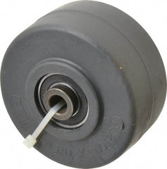 Albion - 4 Inch Diameter x 2 Inch Wide, Polyurethane Caster Wheel - 1,400 Lb. Capacity, 2-7/16 Inch Hub Length, 1/2 Inch Axle Diameter, Precision Ball Bearing - Exact Tool & Supply