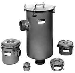 Made in USA - 5" Port, 28" High x 18" Wide, Flange FRL Filter - 800 SCFM, 220°F Max - Exact Tool & Supply