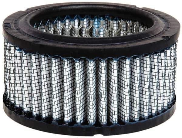 Made in USA - Replacement Filter Element - 2-5/16" High x 4-3/8" Wide, For Use with Air Intake Filters - Exact Tool & Supply