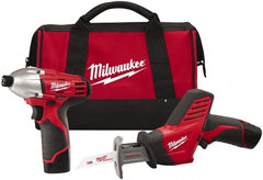 Milwaukee Tool - 12 Volt Cordless Tool Combination Kit - Exact Tool & Supply