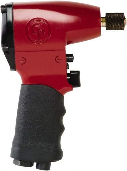 Chicago Pneumatic - 1/4" Drive, 7,000 RPM, 12 Ft/Lb Torque Impact Wrench - Pistol Grip Handle, 2,100 IPM, 8 CFM, 90 psi, 1/4" NPT Inlet - Exact Tool & Supply
