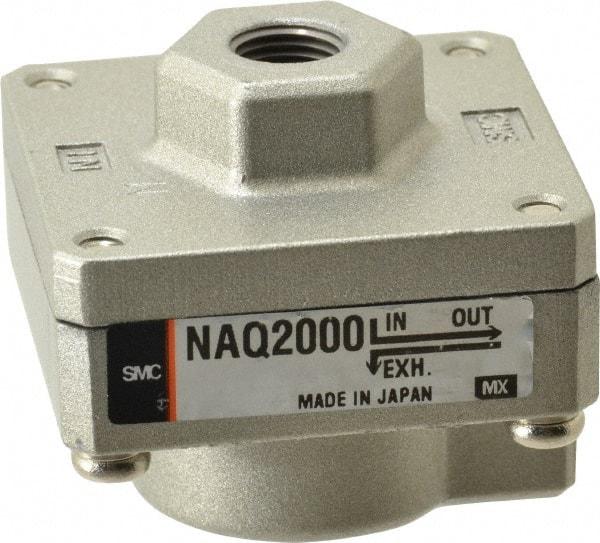SMC PNEUMATICS - 1/8" NPTF Quick Exhaust Valve - 7 to 150 psi - Exact Tool & Supply
