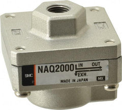 SMC PNEUMATICS - 1/8" NPTF Quick Exhaust Valve - 7 to 150 psi - Exact Tool & Supply